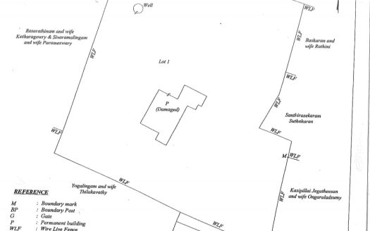 Land for sale in near the bank of ceylon Nainativu